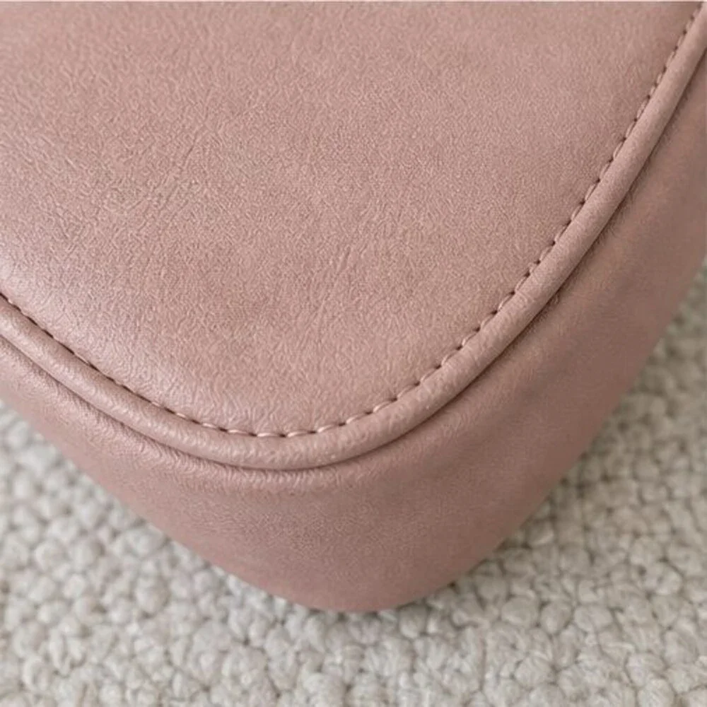 Gray Pebbled Crossbody Bag